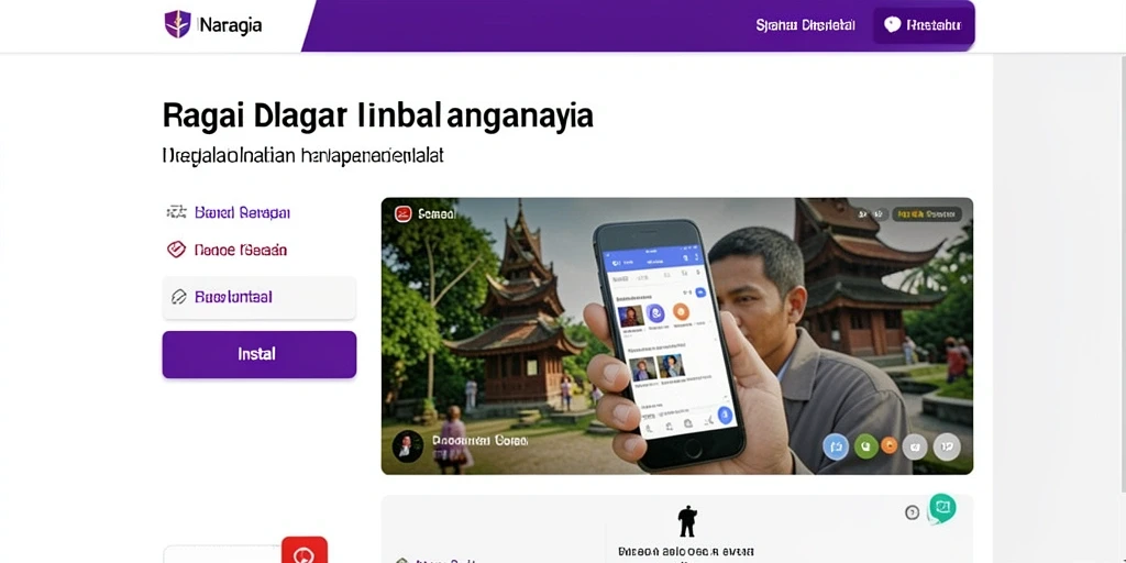 Tampilan antarmuka utama game yang menarik.