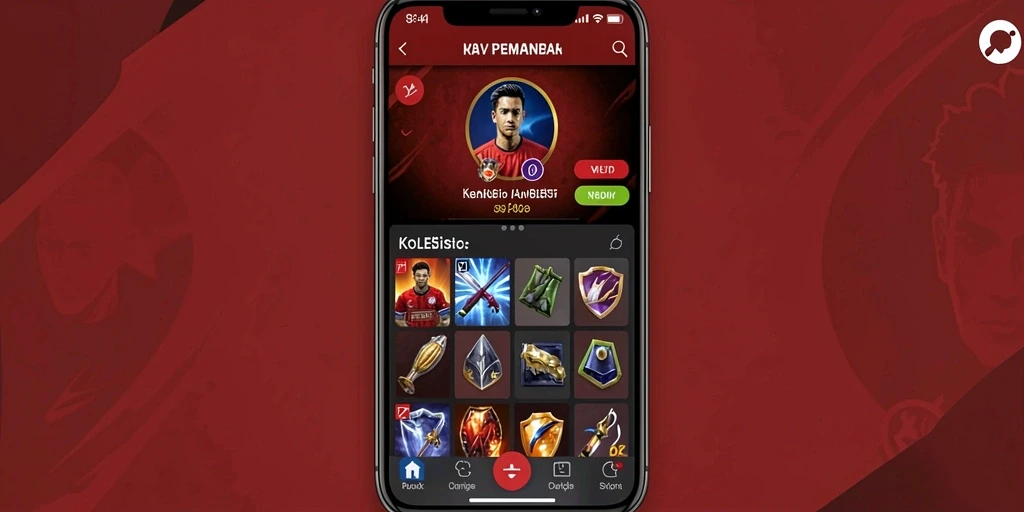 Layar antarmuka yang cerah dan menarik.