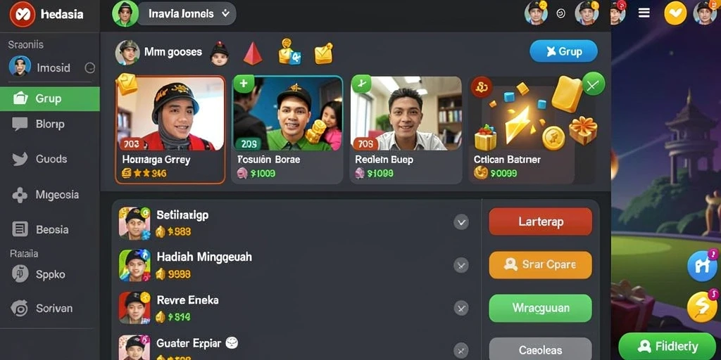 Tangkapan layar yang menunjukkan aksi mendebarkan dalam game.